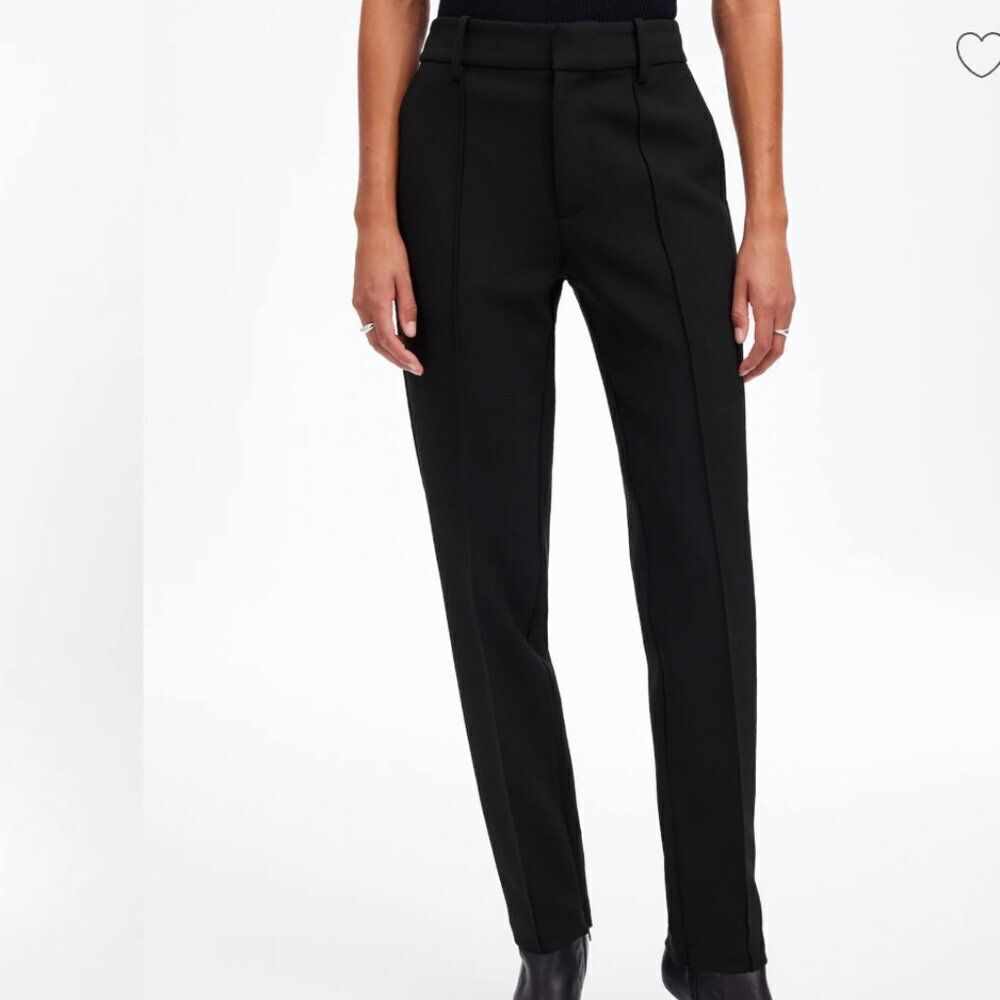 Madewell NT142 Mid-Rise Slim Ankle Pant Black NWT size 2
